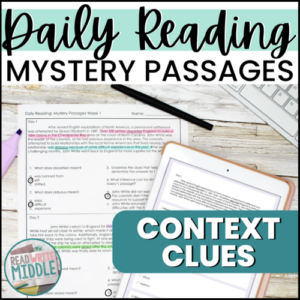 Context Clues Reading Comprehension Passages Worksheets