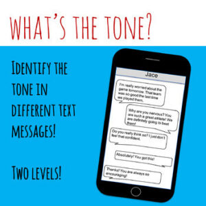 Tone in Text Messages Two Levels for Easy Differentiation