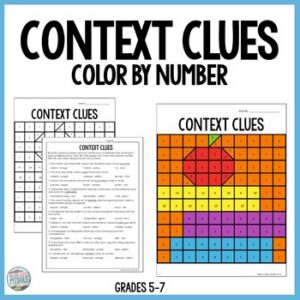 Context Clues Color By Number