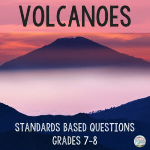 Volcanoes Standards Based Reading Comprehension Passage and Questions- Editable