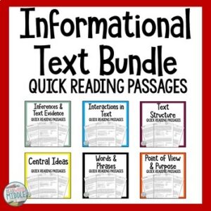Informational Text Quick Reading Bundle