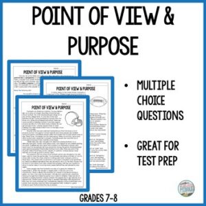 Point of View & Purpose Reading Comprehension Passages and Questions