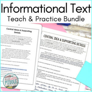 Informational Text Reading Comprehension Passages Bundle