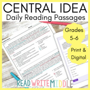 Main Ideas and Inferences Daily Reading Comprehension Passages Bell Ringers