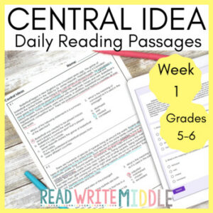 Main Ideas and Inferences Daily Reading Comprehension Passages Week 1