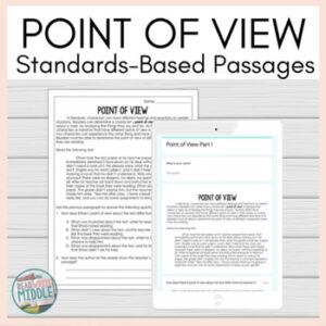 Point of View Context Clues Comprehension Passages and Questions Test Prep